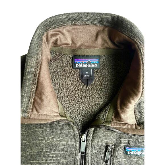 Patagonia Better Sweater Medium Vest Brown Full Zip Fleece Outdoor Hiking Style - Picture 1 of 9